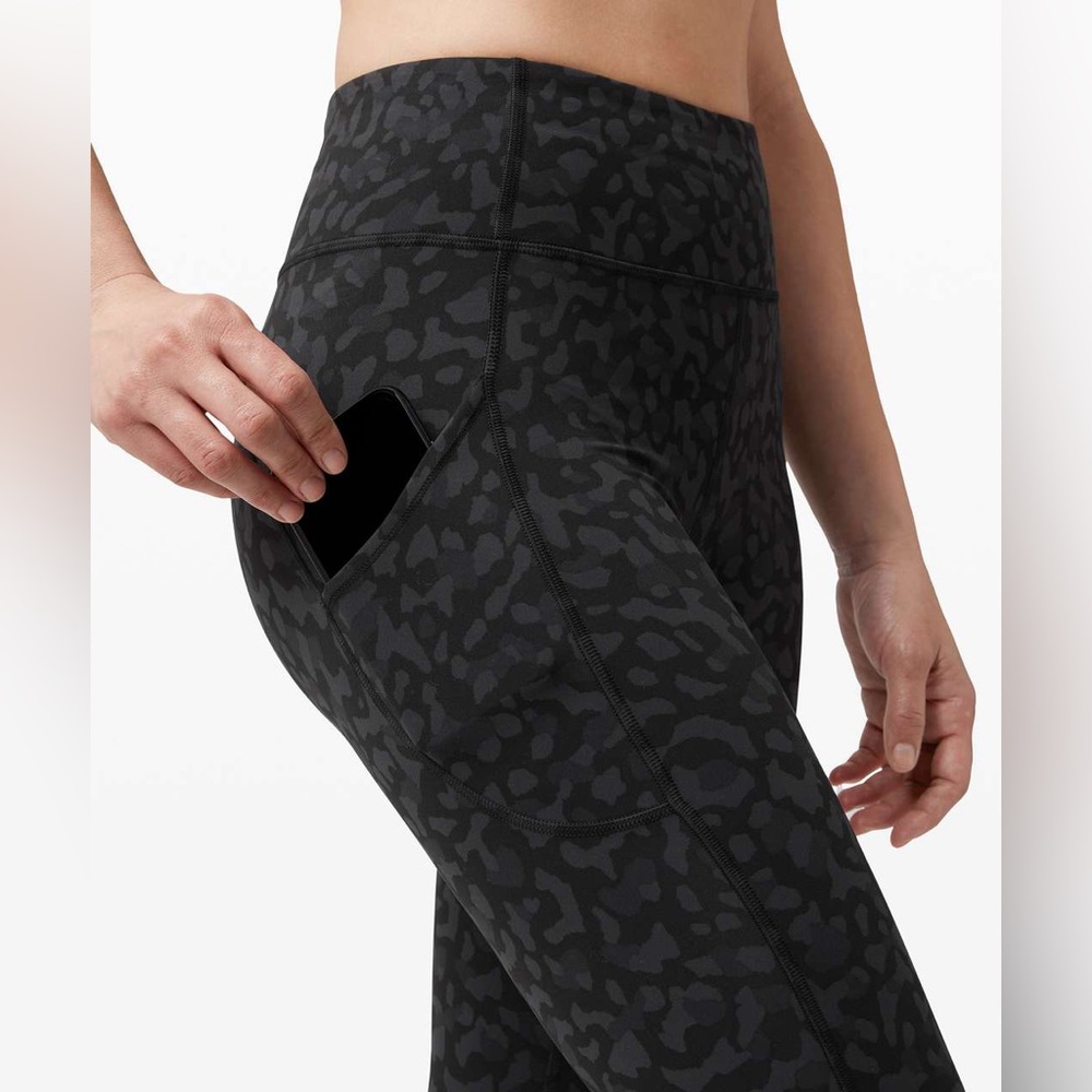 Lululemon Invigorate High-Rise Tights 25" Formation Camo Size 6 Leggings Pockets